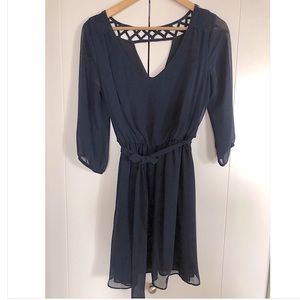 Navy mini dress